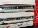 卡威高铁火车玩具套装复兴号和谐号合金动车模型儿童小火车轨道列车 电动复兴号 红色双节 实拍图