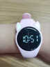 佑烁智能儿童手表小学女生初中生可爱女孩电子表游泳防水夜光计步定时 白色-彩字【防水丨夜光丨闹钟】 实拍图
