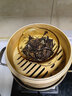 蒸尚美蒸笼竹制家用加深铝边柳杉木黄家手工蒸格蒸屉茶楼包子铺商用蒸架 22cm+加深2层1盖 实拍图