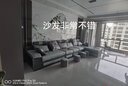 樱格莱 沙发智能蓝牙音响大户型客厅家具转角布艺沙发组合套装现代简约 【升级猫抓布】弹簧乳胶偏软 四件套3.6米 实拍图