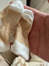 【10色可选】aqpa婴儿夏季袜薄款3双装 新生宝宝可爱纯棉袜子中筒松口      咖白+白咖+白色   0-3个月 晒单实拍图
