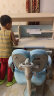 京东京造儿童书桌学习桌椅写字桌【进口实木 三层书架 可升降】1.12m蓝 实拍图