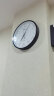 天王星（Telesonic）挂钟 客厅现代简约安静圆形石英挂表 Q7703-2黑色35cm 实拍图