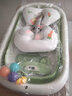 孕味妈咪婴儿洗澡盆洗澡神器 新生儿大号可折叠宝宝浴盆 可坐可躺兔子款 【+浴垫+脸盆*2】清新绿+大礼包 实拍图