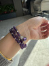 石玥珠宝精品6mm天然紫水晶手链银狐狸本命年九紫离火手串男女士款礼物 实拍图