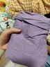 红豆（Hodo）睡衣女夏纯棉短袖中裤套装圆领舒适外穿情侣家居服 香芋紫160 实拍图
