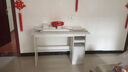 佳家林电脑桌带书架柜一体省空间家用卧室小户型书桌台式学生学习桌子 实木升级【带书架】暖白色120cm 实拍图