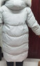 雪中飞秋冬新款百搭狐狸毛领廓形保暖鸭绒女士羽绒服长款连帽时尚大气 蓝色 M 165/88A 实拍图