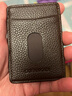 欧凡卡蒂超薄小卡包男士真皮银行卡卡夹女卡片套名片夹证件包收纳包卡片包 咖啡色 实拍图