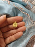 菜百首饰黄金吊坠 足金 3D生肖龙 吉祥龙牌圆形吊坠 本命年 计价 HJ（亿） 黄金吊坠/项坠（不含链） 约1.17g 实拍图