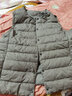 MUJI女式 轻量羽绒便携式背心女款马甲马夹秋冬保暖外搭羽绒内胆 浅米色 XL (165/92A) 实拍图