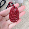 玉有情本命年朱砂本命佛吊坠男女原矿透光守护神蛇年送男友女友生日礼物 生肖鼠-千手观音【手工雕刻】 实拍图