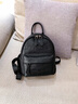 viney新款双肩包女大容量旅行包百搭牛皮旅游小背包户外出游简约书包女 【黑色】送老婆女朋友高级感实用 高颜值休闲时尚通勤背包 实拍图