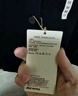 MUJI 女式 美利奴羊毛中针距V领开衫针织毛衣秋冬款女装上衣外套 黑色 M (160/84A) 实拍图