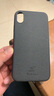 ESCASE iPhone xr手机壳苹果xr手机外壳 xr保护套 个性创意全包边防摔贴皮背壳 ES-19深邃黑 实拍图