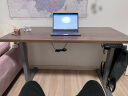 乐歌电动升降电脑桌站立式书桌家用台式写字桌书桌E2灰胡桃木色1.2m桌 实拍图