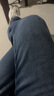 真维斯（Jeanswest）王一博代言牛仔裤男秋冬新款天丝舒适修身直筒高端潮牌休闲裤子男 蓝色【加绒保暖】 32 码(2尺5) 【建议130-140斤】 实拍图