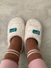 朴西新款棉拖鞋女2025年上市秋冬季保暖加厚底软底室内居家用情侣拖鞋 米白 35-36 【适合34-35码】 实拍图