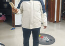 西域骆驼（VANCAMEL）三合一防风冲锋衣款男女夹克加厚保暖可拆卸登山服滑雪服运动外套 KY09S暖白/黑色-女 4XL 实拍图