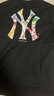 NEW ERA纽亦华MLB腰果花运动短袖T恤透气男女情侣NY LA印花 13527215-黑色-NY 水彩涂鸦 L 实拍图