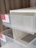 TENMA天马抽屉式玩具收纳箱组合抽屉柜FE5023内衣收纳盒衣服整理储物箱 1个装 米白色【40x50x23cm】 实拍图