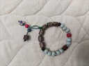 铂呐苓民族风手链新中式文艺陶瓷中国风汉服复古木珠古风盘玩手串情侣 国风陶瓷手链【白冰流苏款】 实拍图