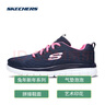 斯凯奇（Skechers）鞋运动鞋女款透气跑步鞋妈妈鞋健步鞋轻便慢跑鞋子夏季 12615-NVHP 海军蓝色/桃红色 35 实拍图