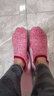 5双装 秋冬女珊瑚绒地板袜成人保暖袜套点胶防滑居家袜子早教中心袜地毯袜蹦床袜 5双装（铁灰+淡蓝+浅粉+浅卡+麻红） 均码（36-40） 实拍图
