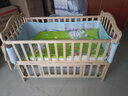 BANGLEDI宝宝床多功能婴儿床拼接实木无漆可移动摇摇床带护栏新生儿婴儿床 裸床 双层大床（120*66cm）0-12岁 实拍图