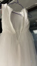 GOKU女童礼服夏季2024新款洋气公主裙生日儿童裙子小女孩主持人连衣裙 白色 120（建议体重34-40斤） 晒单实拍图
