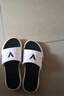 维动拖鞋男女同款魔术贴夏季户外沙滩篮球外穿防水游泳情侣潮牌厚底 【一体款】白黑色 41 实拍图