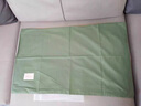 海澜之家（HLA）枕头套全棉磨毛纯棉枕套48x74cm水洗棉枕套春秋四季通用透气枕套 【全棉超柔枕套】时尚绿+橄榄咖 一只装 实拍图