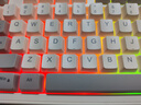 银雕K800PRO 98键有线薄膜键盘 RGB混光双拼键帽 机械手感男生女生通用高颜值游戏办公键盘 清月灰色 实拍图