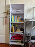 顺迈可移动书架置物架学生简易多层家用带轮桌边家用儿童阅读收纳架 移动书架120-40-30层高可调 实拍图