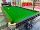 PNT（包上门安装）台球桌大理石标准型成人家用美式黑八台球商用球台 9尺 大理石台面【银色标配】 实拍图