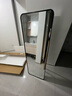娜兰斯 穿衣镜全身镜落地镜铝合金家用壁挂试衣卧室镜子贴墙现代大镜子 经典黑50*150（壁挂支架两用） 实拍图