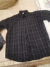 NEW OR MODE复古格子衬衫男韩版潮流ins休闲宽松情侣帅气衣服潮牌衬衣外套男 黑色 XL 实拍图