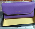 班亚奴（banyanu）钱包女长款三折2025新款女士皮夹时尚真皮大容量多卡位品牌钱夹 紫色-防盗刷 实拍图
