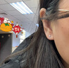 谢瑞麟（TSL） 18K金钻石耳钉无限系列耳环耳饰女款送礼63243 钻石共18颗，约2.8分 实拍图