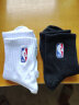 NBA袜子男士四季休闲夏季运动袜无骨精梳棉袜刺绣训练跑步篮球袜3双 实拍图