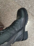 意尔康女靴厚底百搭加绒马丁靴女复古英伦风短靴 14738W黑色35 实拍图