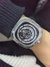 SEVENFRIDAY七个星期五手表P系列方形大表盘自动机械表瑞士时尚男表 P1B/01 皮带款 实拍图