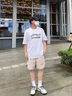 李宁（LI-NING）t恤男士短袖衣服春夏季男装运动服饰户外速干上衣跑步篮球健身服 新标准白 【春季棉质】 L (175) 实拍图