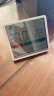 杜克温湿度计室内时钟家用高精度表数显电子壁挂式仪TH1 白色 实拍图