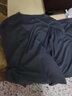 宜而爽男女士情侣保暖内衣套装40支双面磨毛圆领秋衣春秋内搭 男款铁灰 XL(女170男175) 实拍图