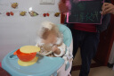 三条小鱼宝宝餐椅多功能可折叠便携儿童餐桌椅婴幼儿小孩可调节吃饭桌座椅 牛油果绿【折叠+万向轮+调节】 实拍图
