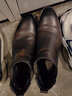 金利来（Goldlion）男鞋都市时尚切尔西靴加绒保暖耐磨男靴58014016343A-深棕色-38码 实拍图
