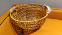 猎玄水果篮筐客厅仿藤编果篮大号盘手工编织收纳筐家用零食面包馒头筐 【果篮30cm】 实拍图