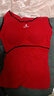 【带胸垫】德绒保暖内衣女保暖背心绒加厚无痕内穿打底带胸垫 【大红】单件 德绒保暖 XL (100-120斤) 实拍图