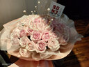鲜花情99朵红玫瑰鲜花束同城配送女朋友老婆生日花束表白礼物 粉色佳人·52朵粉玫瑰鲜花花束 同城配送 支持预约日期 实拍图